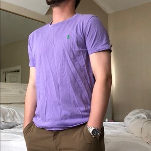 Men’s lavender v neck Ralph Lauren tee